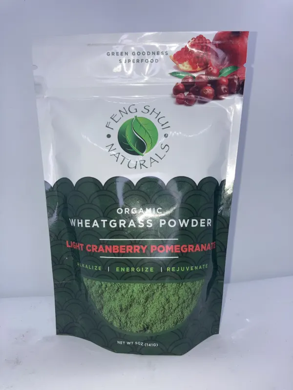 Organic Wheatgrass Powder Light Cranberry Pomegranate